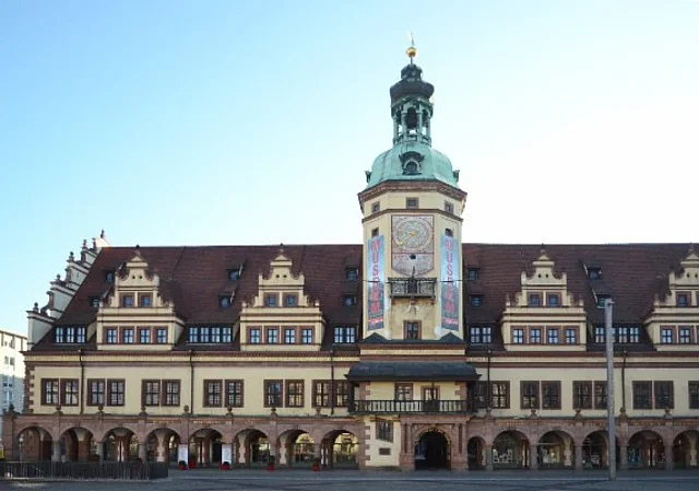 Altes Rathaus Leipzig, Westfassade, Markt