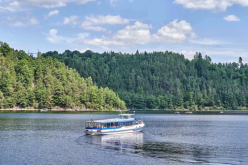 Schifffahrt auf dem Hohewarte-Stausee Schifffahrt auf dem Hohewarte-Stausee