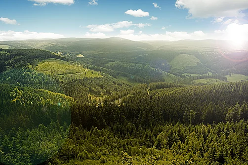 Blick auf den Thüringer Wald Blick auf den Thüringer Wald