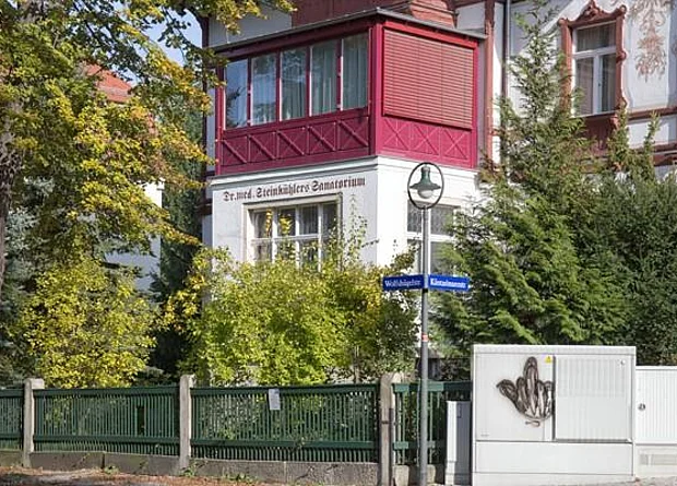 Weißer Hirsch, Wolfshügel-straße, ehemals Steinkühlers Sanatorium 