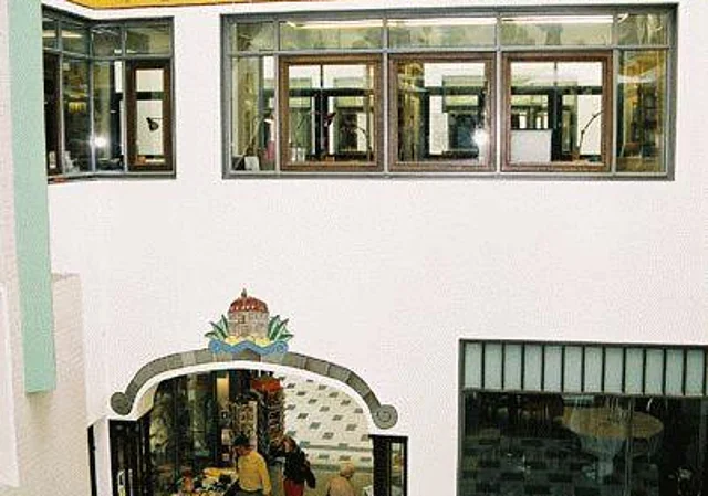 Lichthof B, Blick vom Ladenbalkon