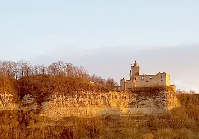 Blick zur Rudelsburg