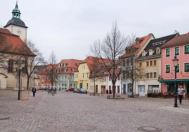 Marienplatz und Marien-Magdalenen-Kirche nach Südwest