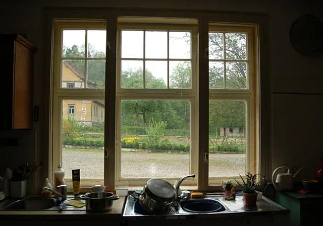 Blick aus dem Küchenfenster