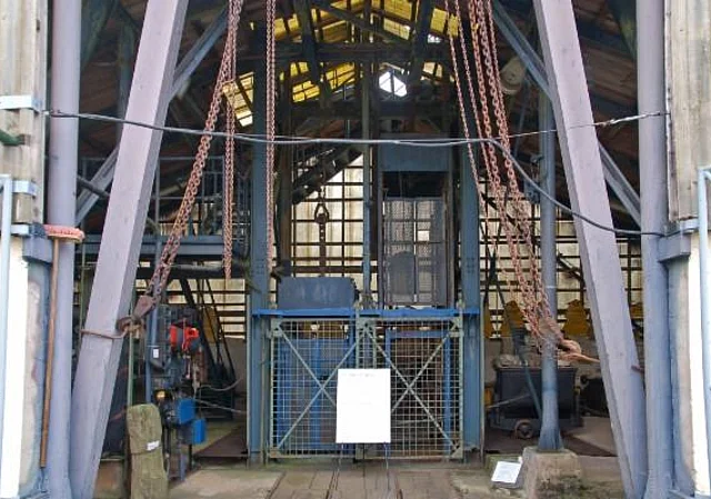 Grube Glasebach, Fördergerüst