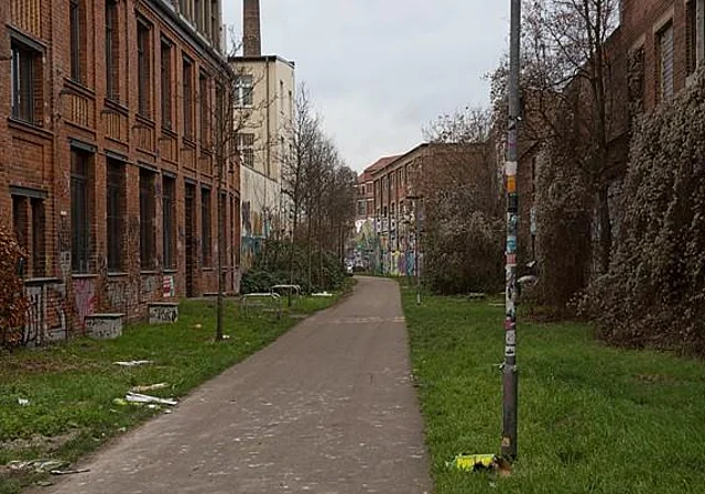 Industriebahn an der Gießerstraße, Blick in Richtung Bahnhof Plagwitz