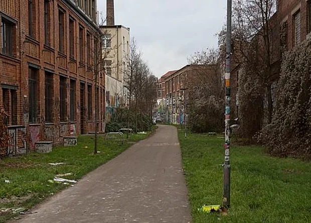 Industriebahn an der Gießerstraße, Blick in Richtung Bahnhof Plagwitz 