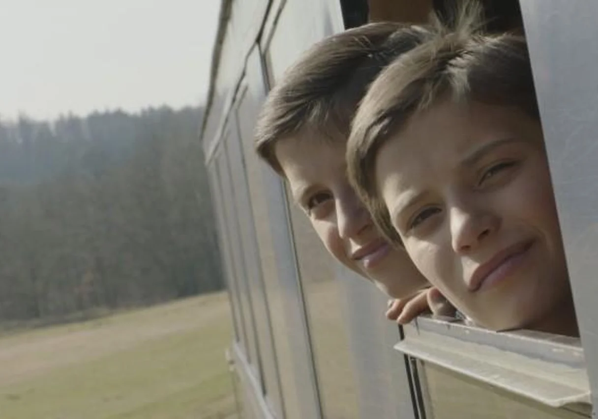 András und László Gyémánt in der Rennsteigbahn zwischen Kloster Veßra und Rappelsdorf