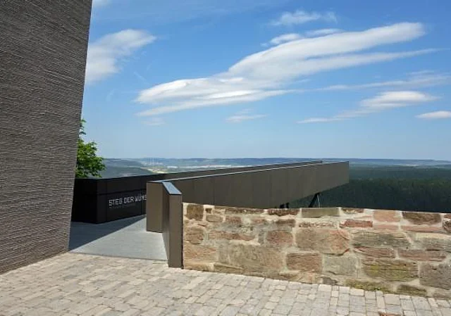Blick zum Steg der Wünsche