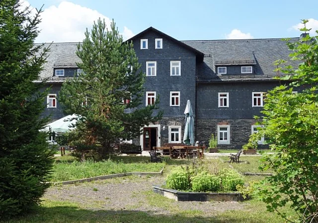 Südostseite Kaue mit Eingang Rezeption