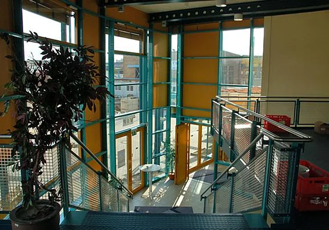 Treppe zum Ausgang