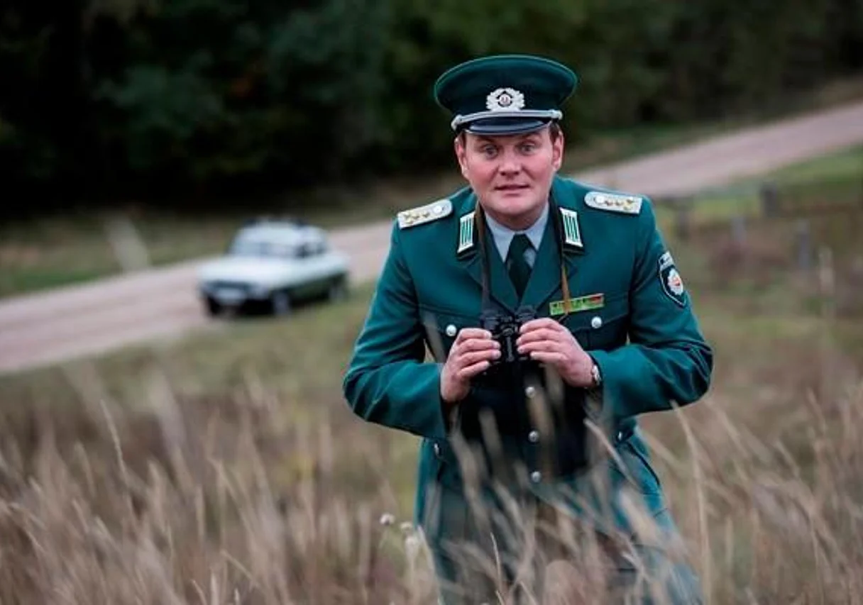 Devid Striesow in der Unterstraße in Dobberkau
