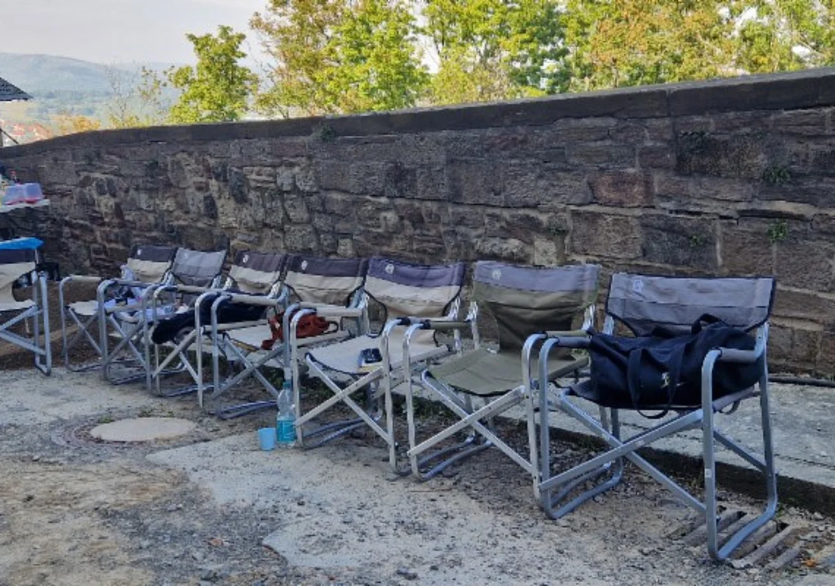 am Set auf dem Schloss Wernigerode