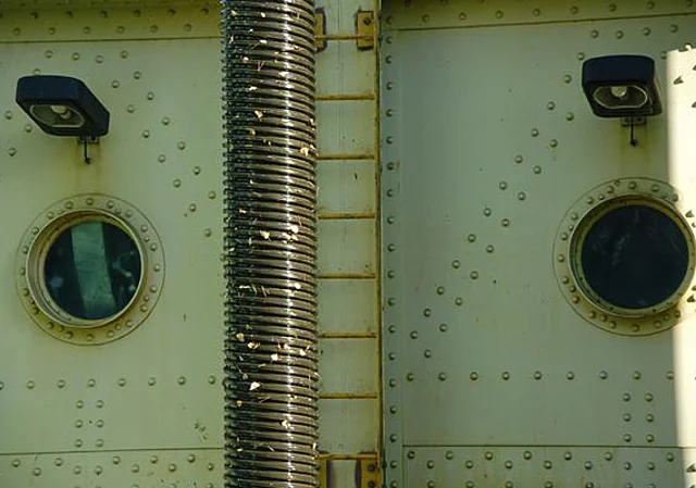 Detail, Blick auf eine Spindel, Westen