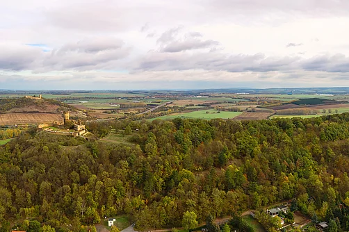 Luftbildaufnahme Mühlburg bei Mühlberg Luftbildaufnahme Mühlburg bei Mühlberg