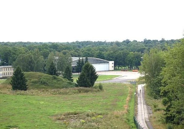 Flugzeughalle (Blick vom Tower)