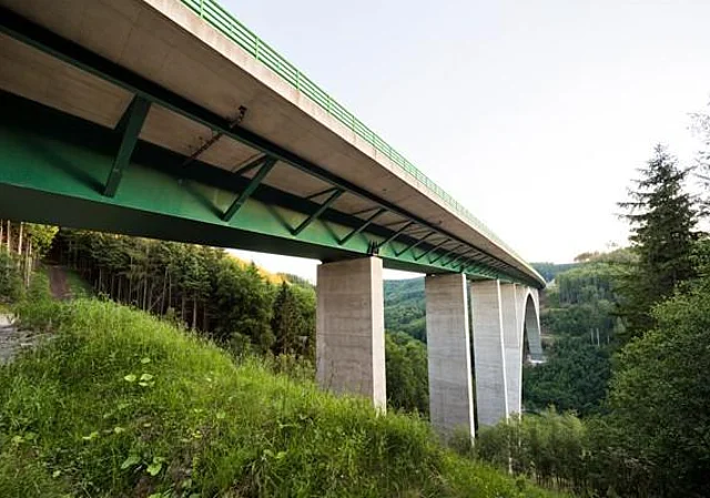 Autobahnbrücke Wilde Gera A71