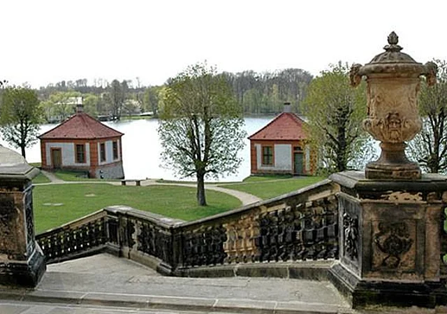 Schloss Moritzburg, Treppenaufgang Ostseite