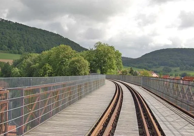 Auf dem Viadukt Blick nach Nord