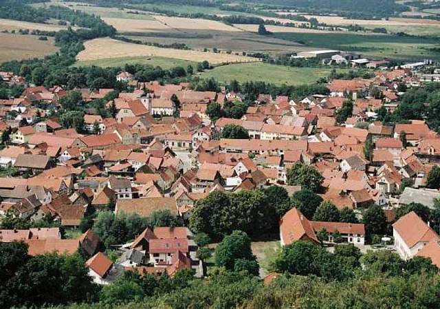 Blick auf Mühlberg nach Westen