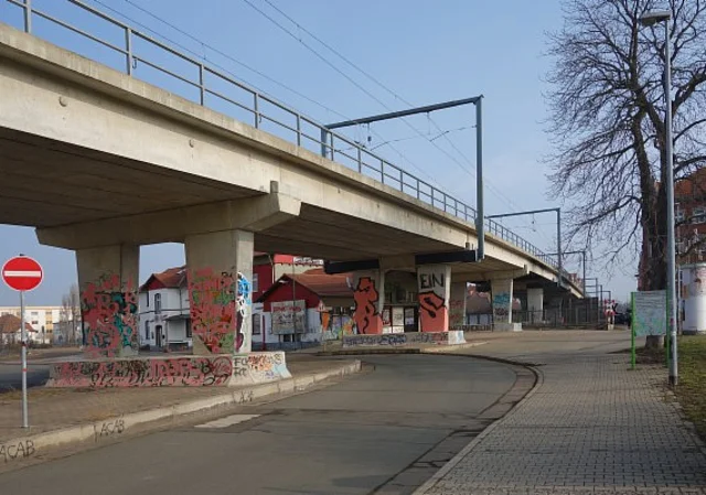 Gleisbrücke am Nordbahnhof