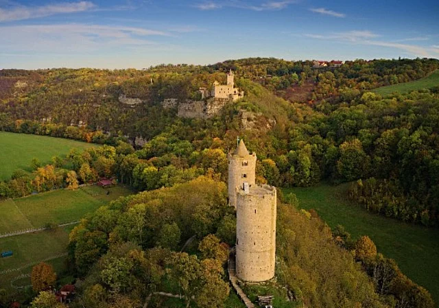 Blick zur Rudelsburg