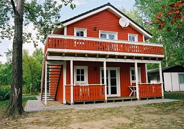 Kulkwitzer See, Ferienhaus, Veranda, Westseite