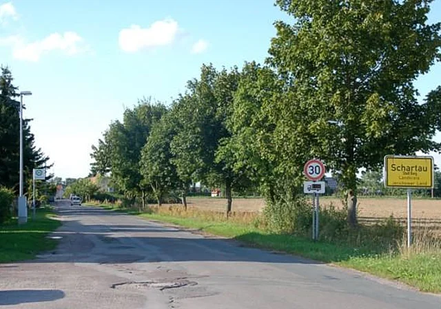 Ortsteil Schartau, Stietzelstraße nach Nordwest