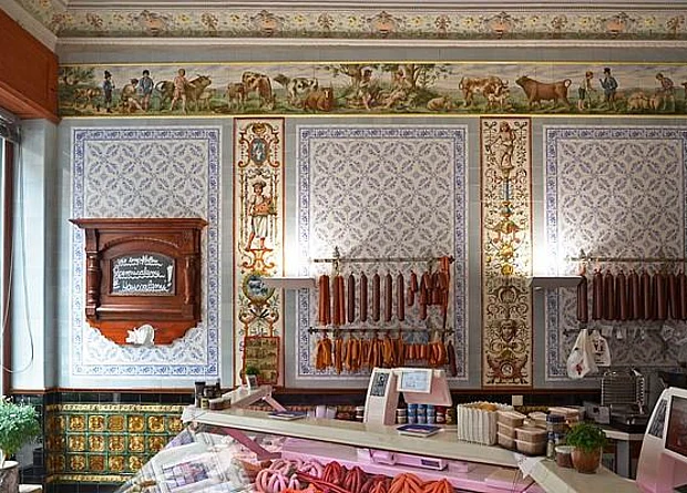 Fleischerei Büchner Görlitz, Ladentheke 