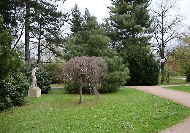 Nymphe und Parkweg
