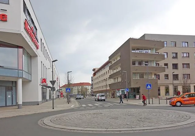 Kreisverkehr Kranichstraße, Engelsburg, Pferdemarkt