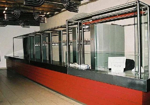 Garderobe und Kasse
