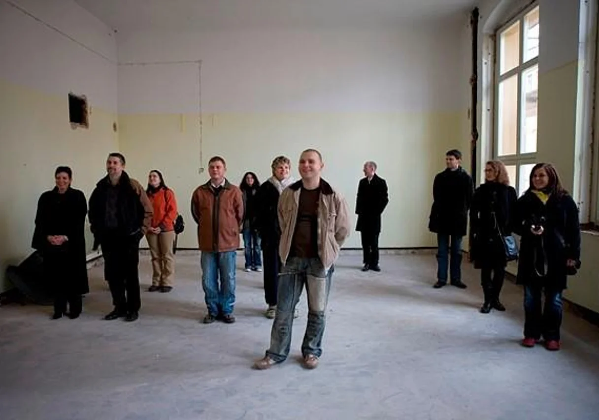 Protagonisten in der Max-Josef-Metzger-Straße in Magdeburg