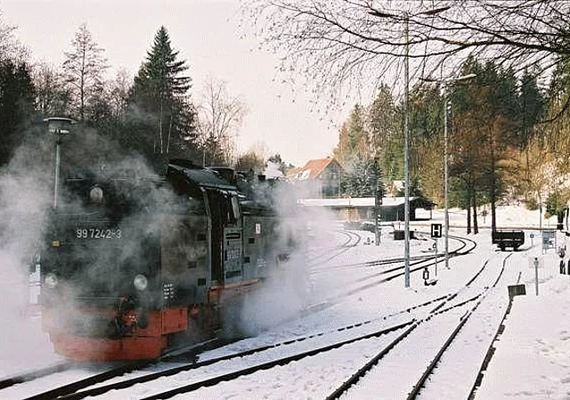 Bahnhof Alexisbad, Blick nach Südwest