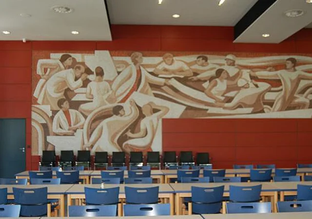 Wandmosaik im Speisesaal
