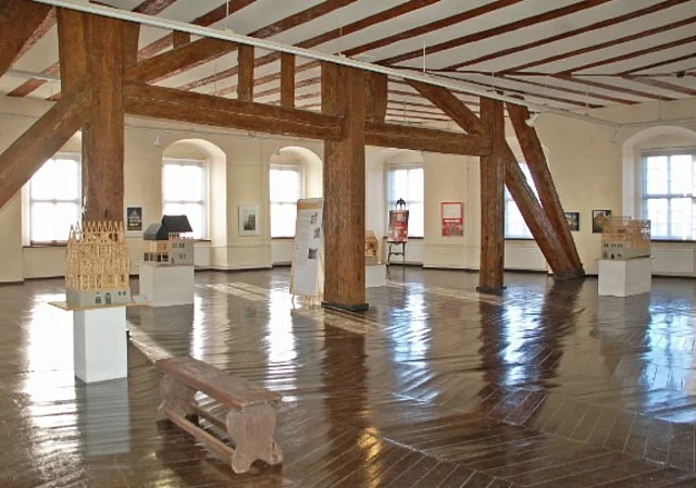 Ausstellungsraum im Obergeschoss