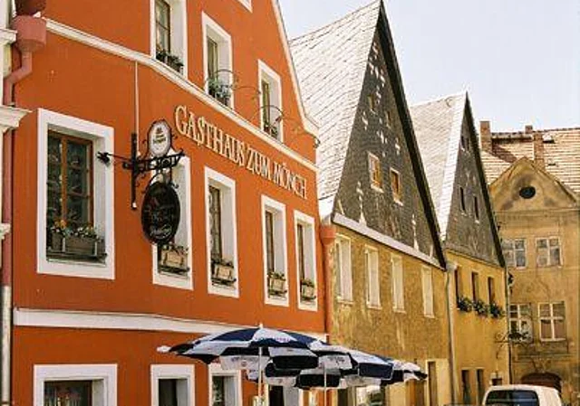Löbau, Baadergasse, Giebelhäuser