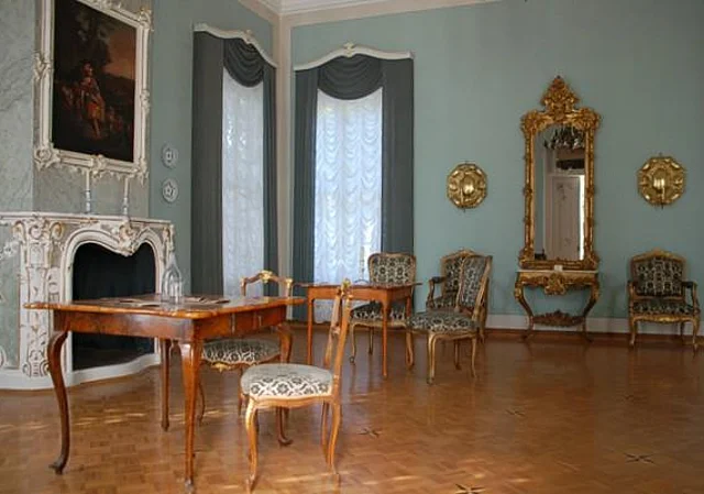 Historische Kuranlagen Bad Lauchstädt, Kursaal, Spielsalon im Pavillon