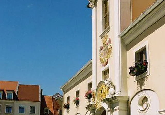 Löbau, Marktplatz, Rathaus