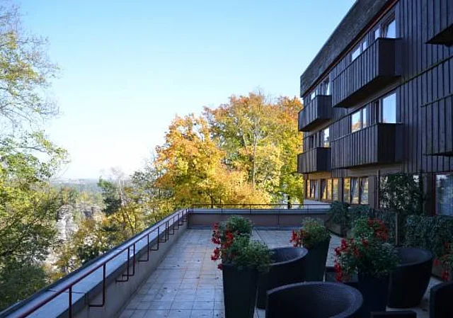 Berghotel Bastei, Terrasse zum Wehlgrund
