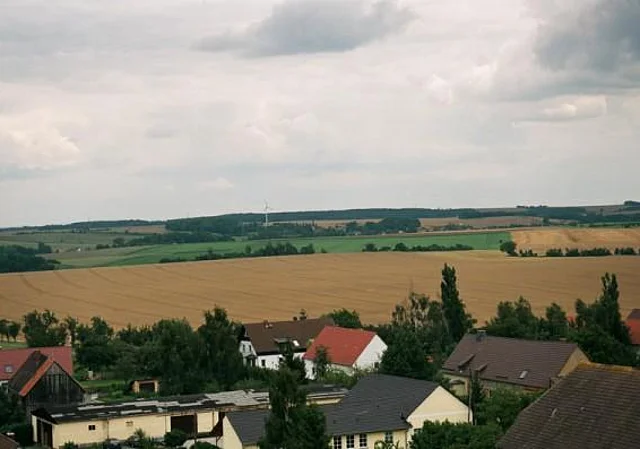 Blick vom Turm über Posterstein