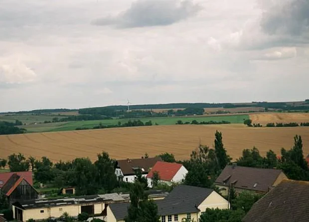 Blick vom Turm über Posterstein 