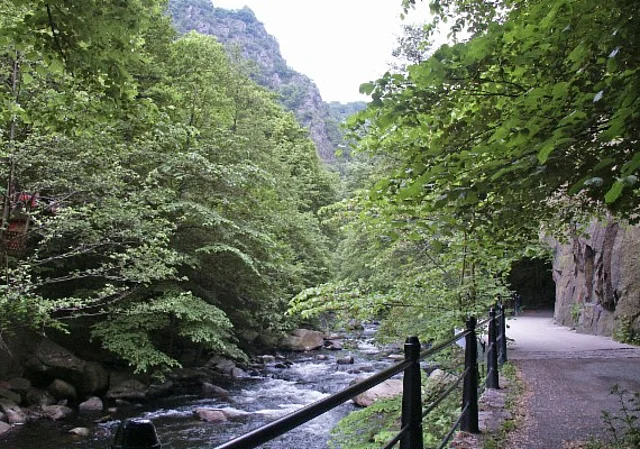 Bodewanderweg, Goethefelsen, Blick nach Südwest