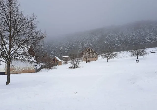 Kleiner Speicher Alkersleben im Winter