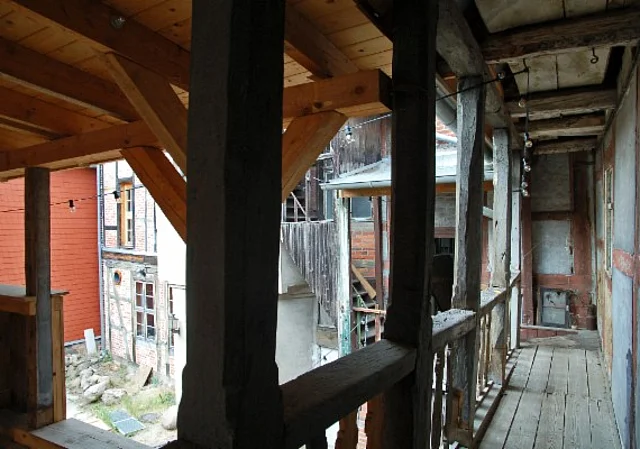 Kultur-Nische Salzwedel, Laubengang im Innenhof