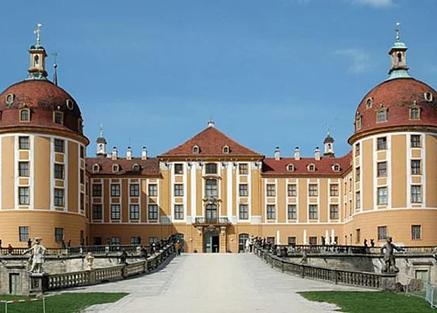 Schloss Moritzburg, Haupteingang, Südseite 