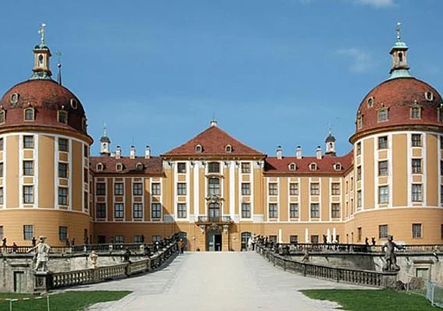 Schloss Moritzburg, Haupteingang, Südseite