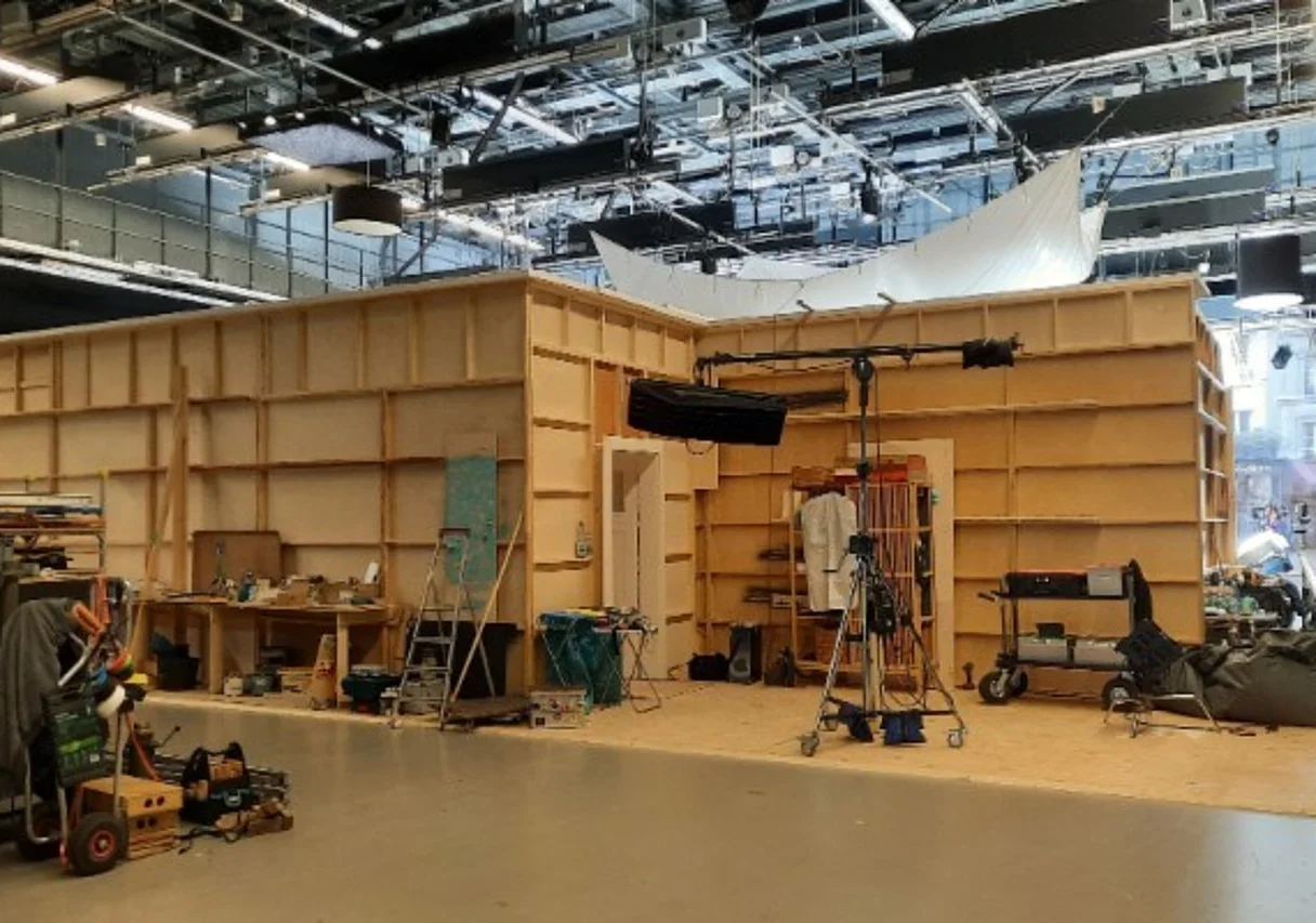 am Set im STUDIOPARK KinderMedienZentrum
