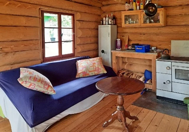 Blockhütte innen
