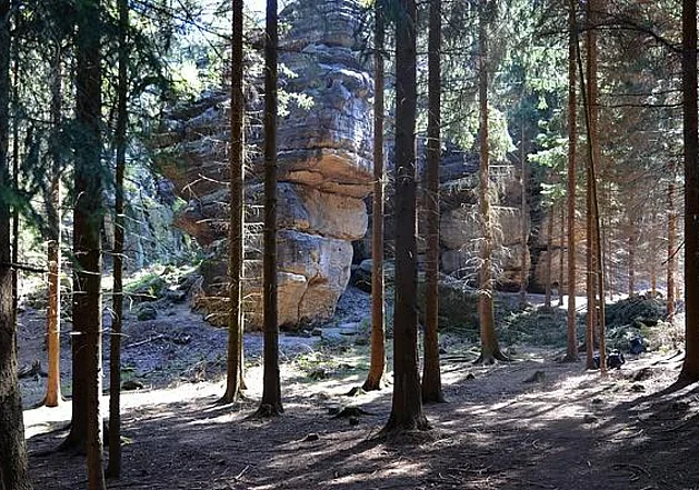 Richters Grund, Sandsteinfelsen